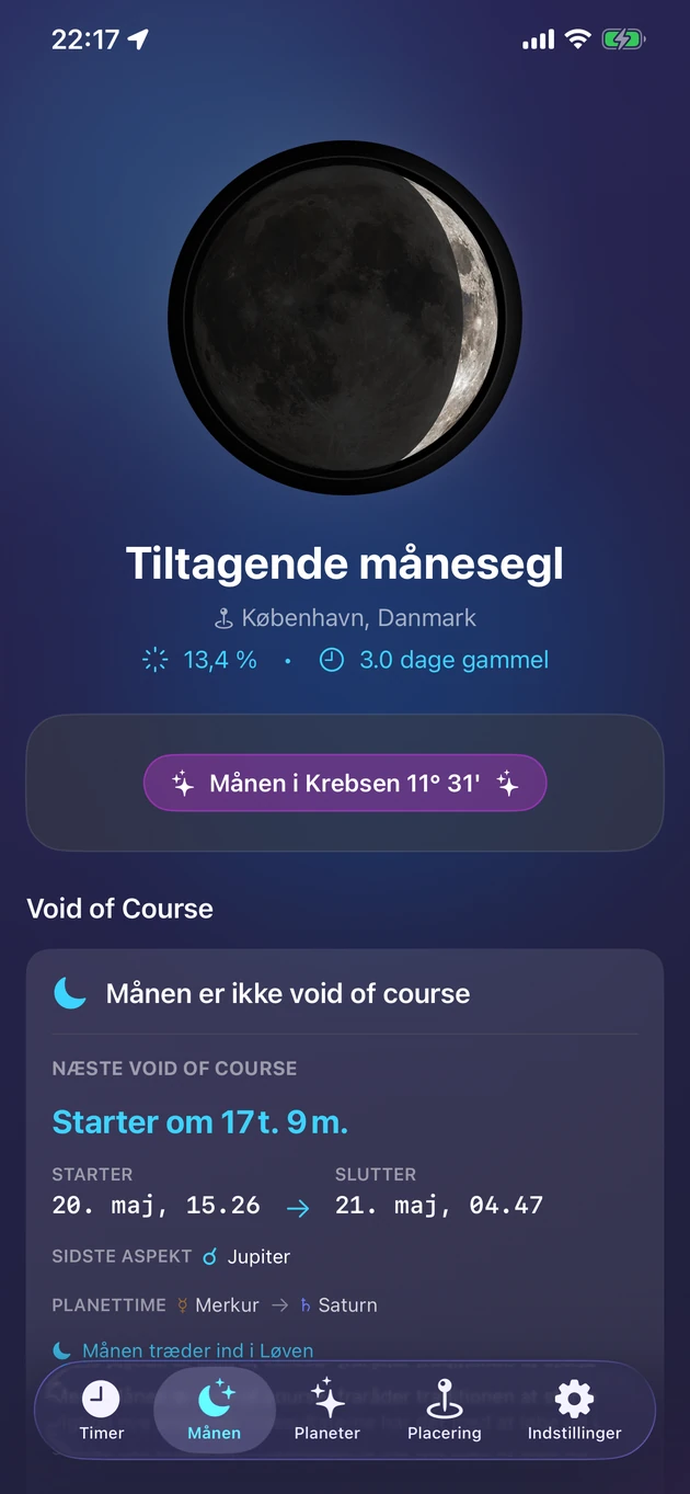 Fase, tegn, belysning og tom kurs med et enkelt blik.
