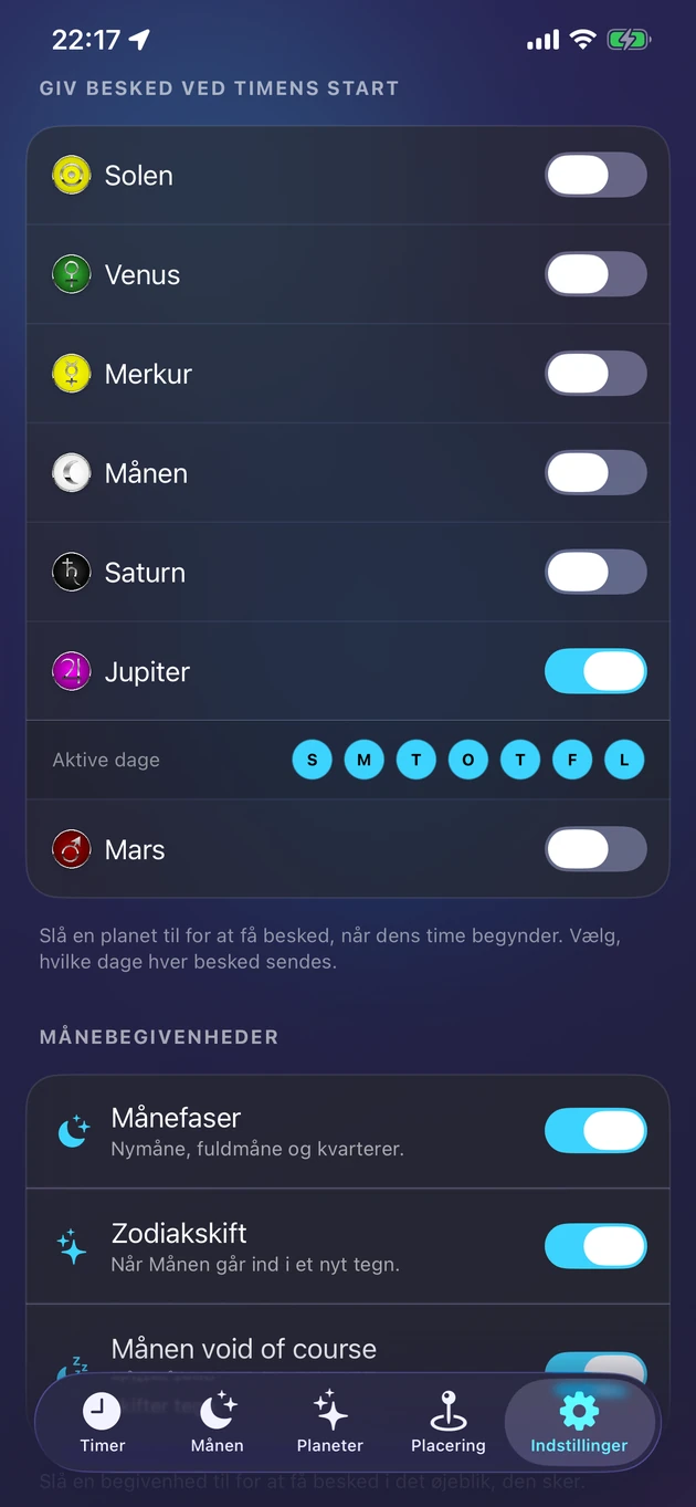En blid besked i det øjeblik din planets time begynder.