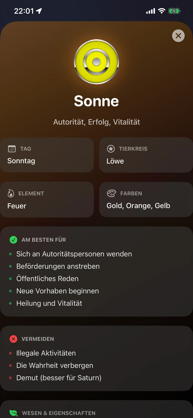 Empfehlungen, was sich eignet und was zu vermeiden ist — für jede Planetenstunde.
