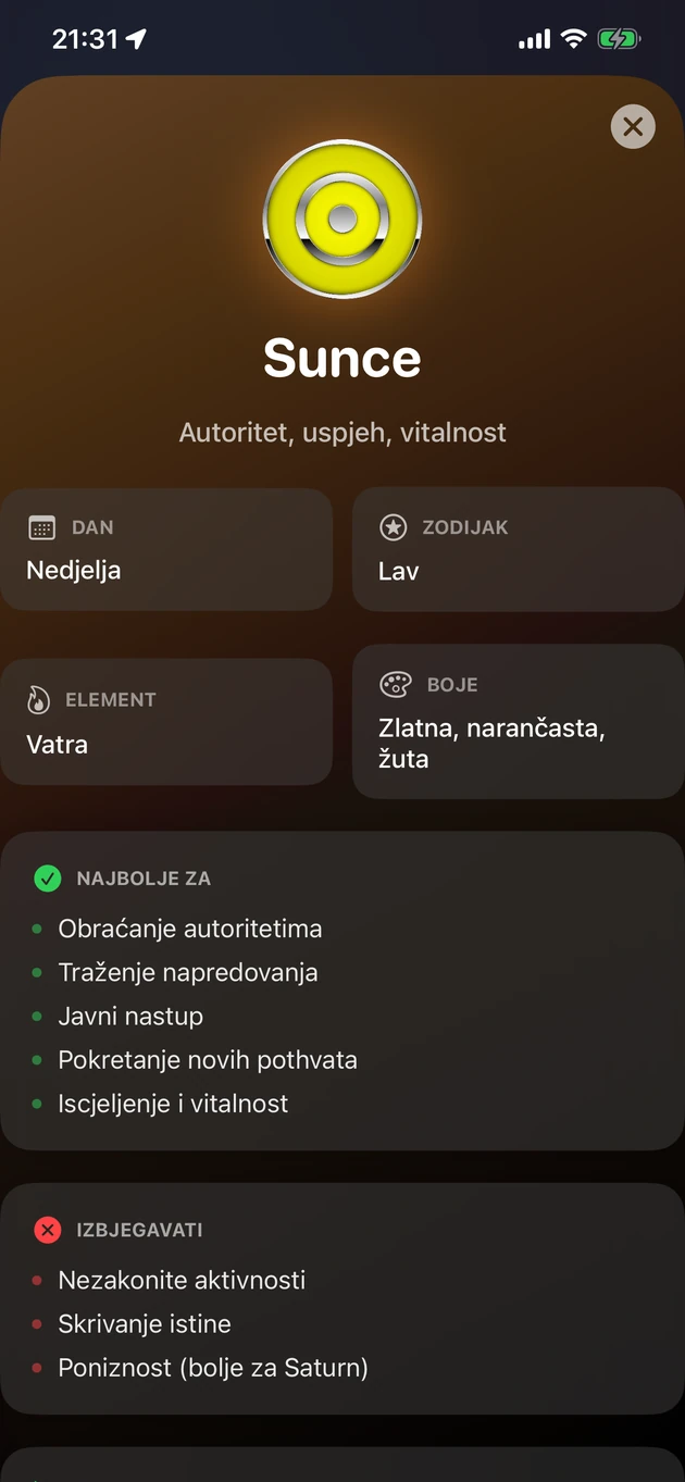 Što je najbolje, a što izbjegavati za svaki planetarni sat.