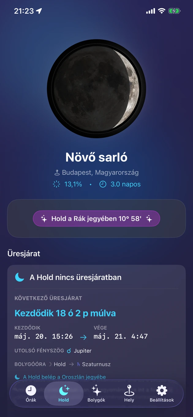 Fázis, jegy, megvilágítás és üresjárat egy pillantásra.