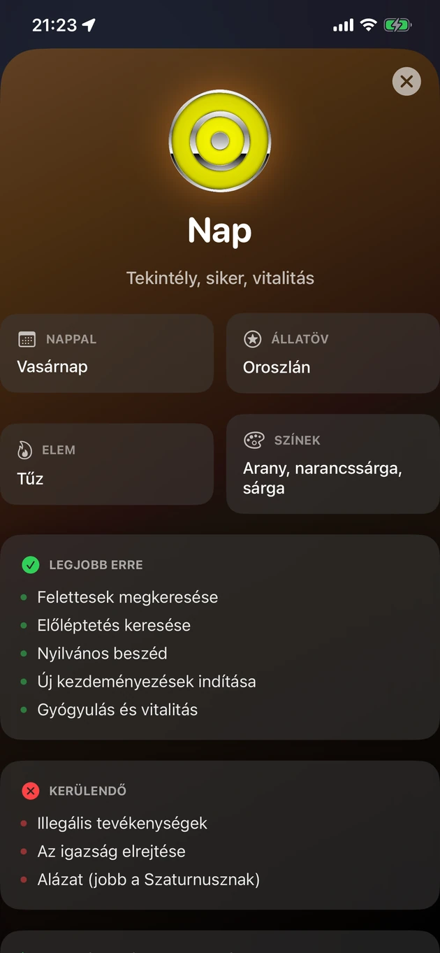 Mire ideális és mit kerülj minden egyes bolygóórában.
