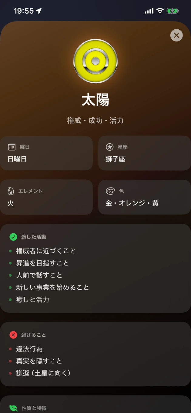 各惑星時間に適した活動と避けることのガイド。