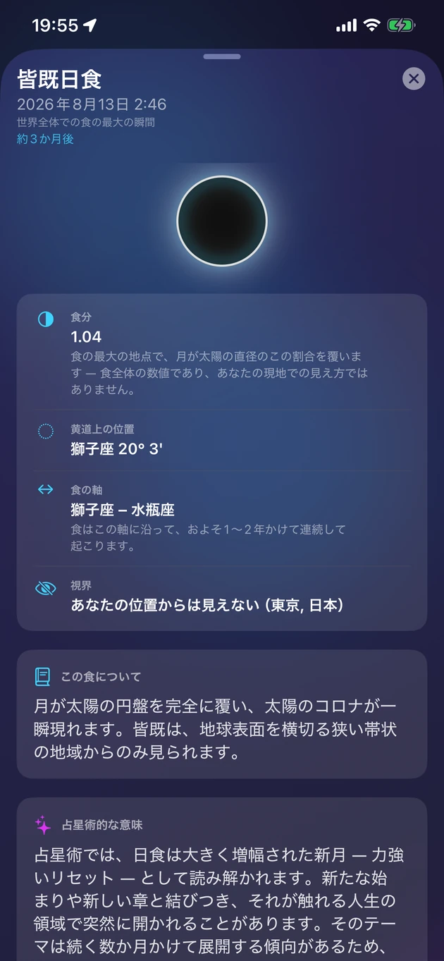 各食の食分・時刻・視界・意味。